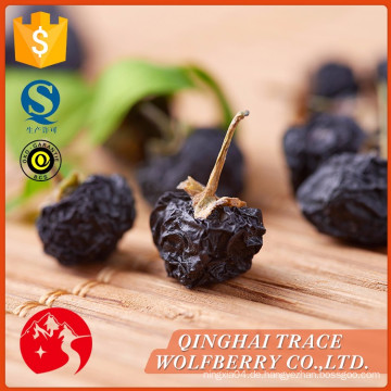 Freie Probe bester Preis überlegene Qualität sonnengetrocknete schwarze Wolfberry